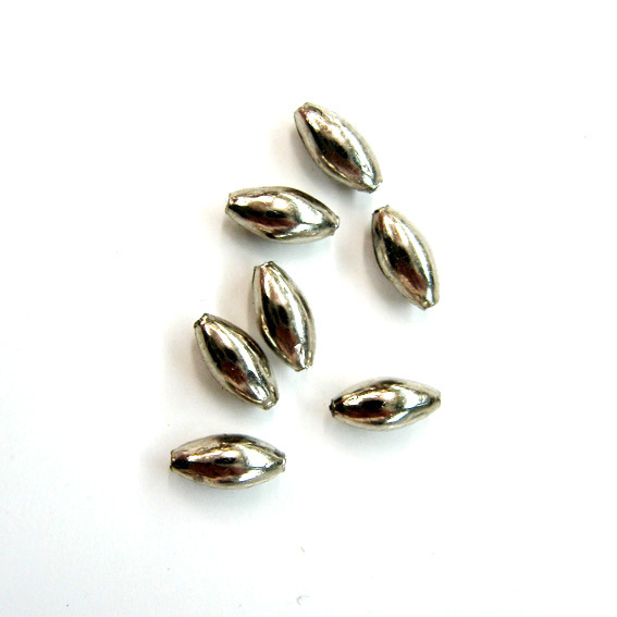 供应光亮米粒形铜珠 镂空米粒珠 切花形米粒珠