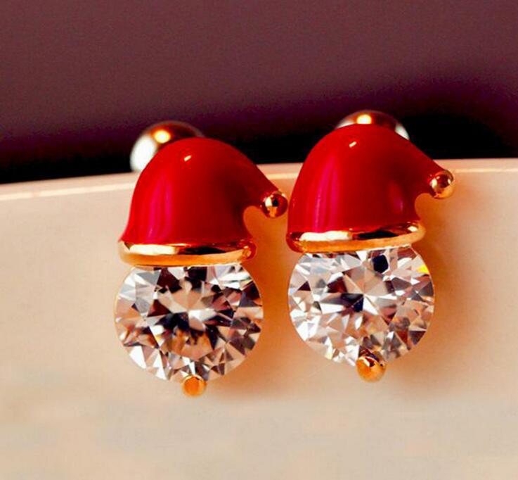 Fashion Snowman Alloy Inlay Rhinestones Women's Earrings Ear Studs 1 Pair display picture 10
