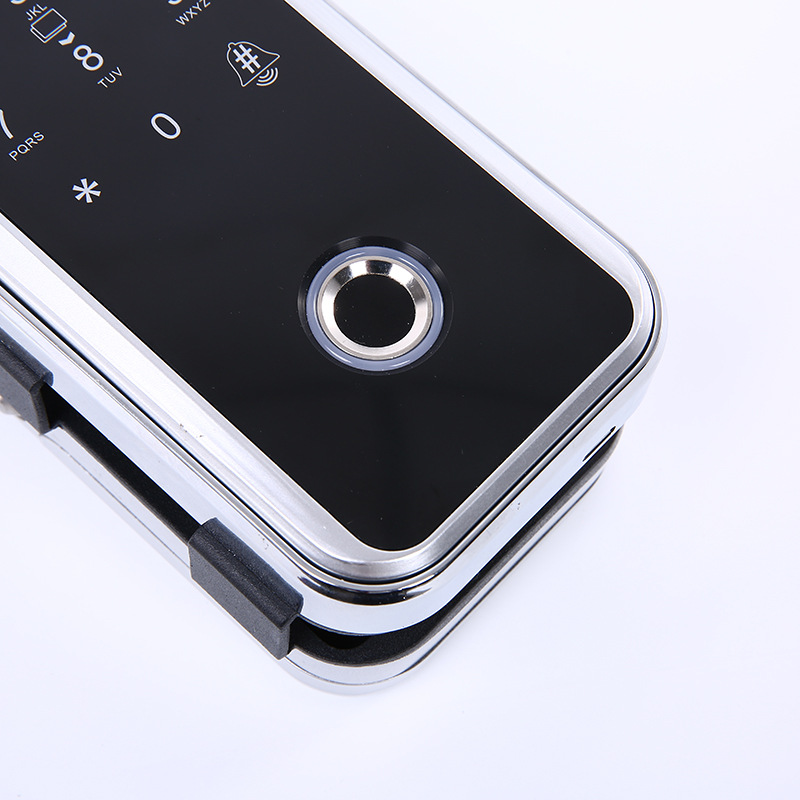 高级智能滑盖指纹锁家用防盗门遥控密码卡手机可视远程感应电子锁|ms