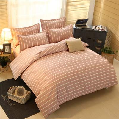 2018南通家纺秋季新款简约床单四件套 个性时尚床品4件套