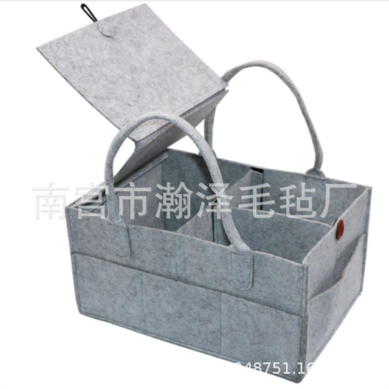 跨境供应可拆装便携式母婴用品旅行包尿布收纳袋毛毡尿不湿收纳袋