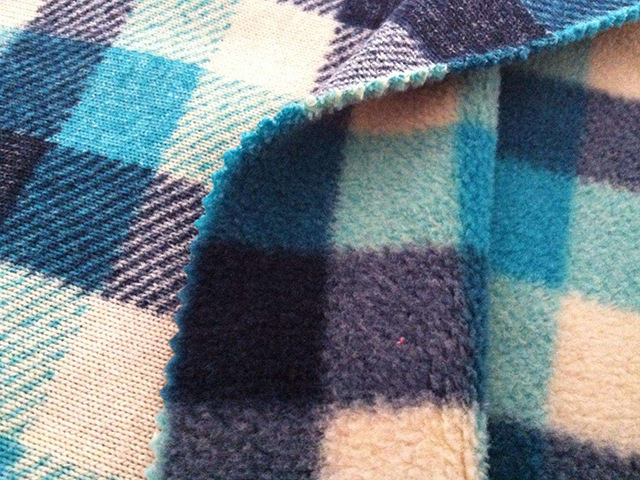 厂家供应睡衣专用特别柔软氨纶印花摇粒绒印花摇粒绒