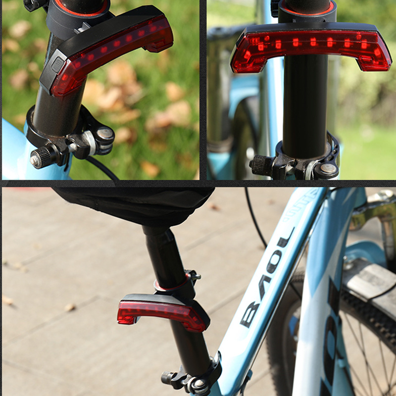 Bicycle USB charging mountain bike LED cool taillights, warning lights, night riding equipment_voghion.com