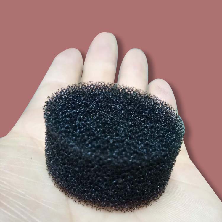 吸尘器毛发过滤海绵黑色圆片 东莞批发网状防尘透气过滤海绵管
