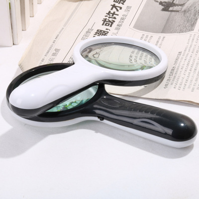 90 Light hold portable magnifier high definition High power the elderly read children student clear 10 Loupe