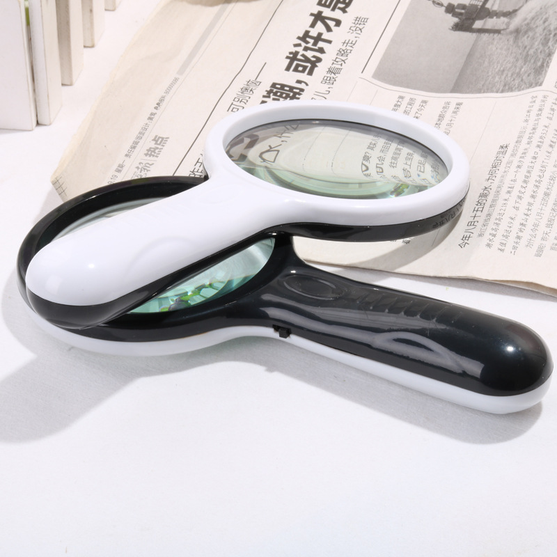 90 Light hold portable magnifier high definition High power the elderly read children student clear 10 Loupe