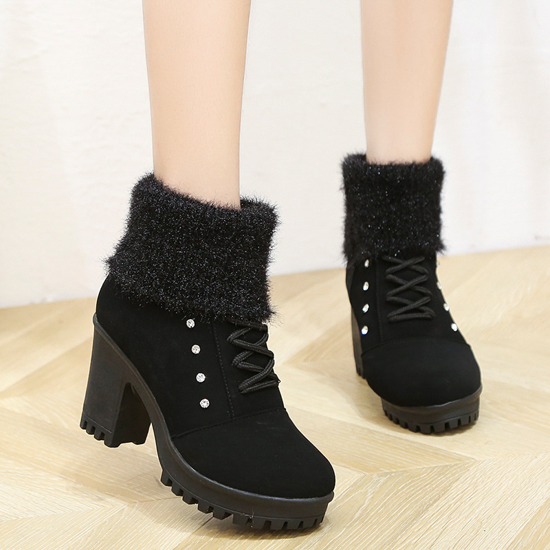 Bottes femme en PU artificiel - Ref 3354277 Image 4