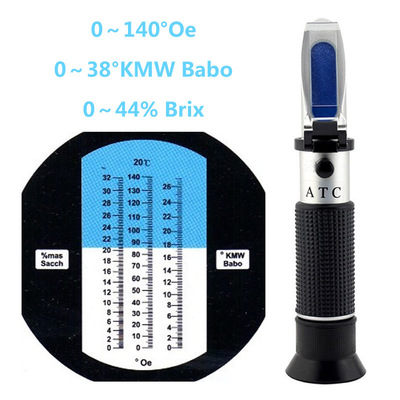 OE果汁折射儀0-140葡萄糖濃度計0-44％糖度甜度測試儀水果糖含量