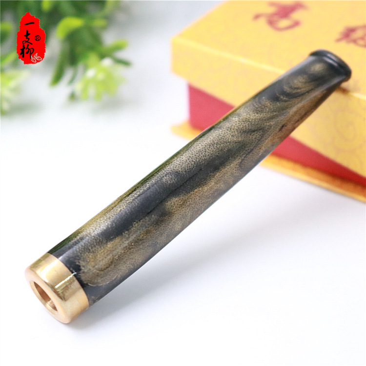 厂家批发海柳烟嘴 双重循环过滤芯 乌柳烟嘴 青皮柳半露过滤烟嘴