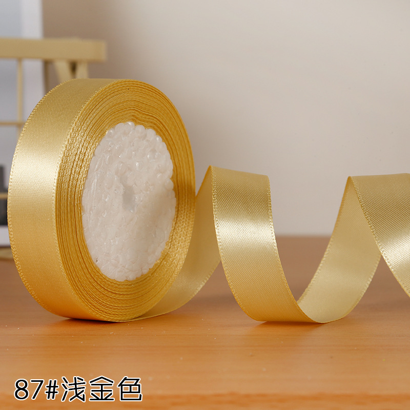 Fábrica al por mayor 2cm cinta hecha a mano cinta de poliéster caja de regalo cinta floral cinta para hornear cinta decorativa