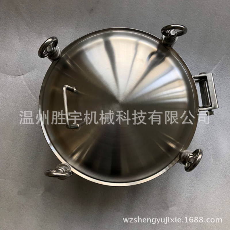 DN300不锈钢压力人孔卫生级压力人孔 压力镜面人孔圆形压力人孔