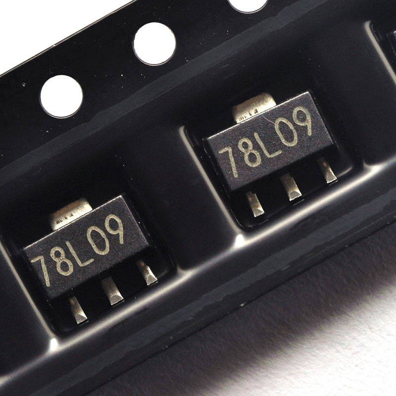 贴片三极管 CJ78L09 78L09 贴片SOT-89 3% 稳压电路 长电