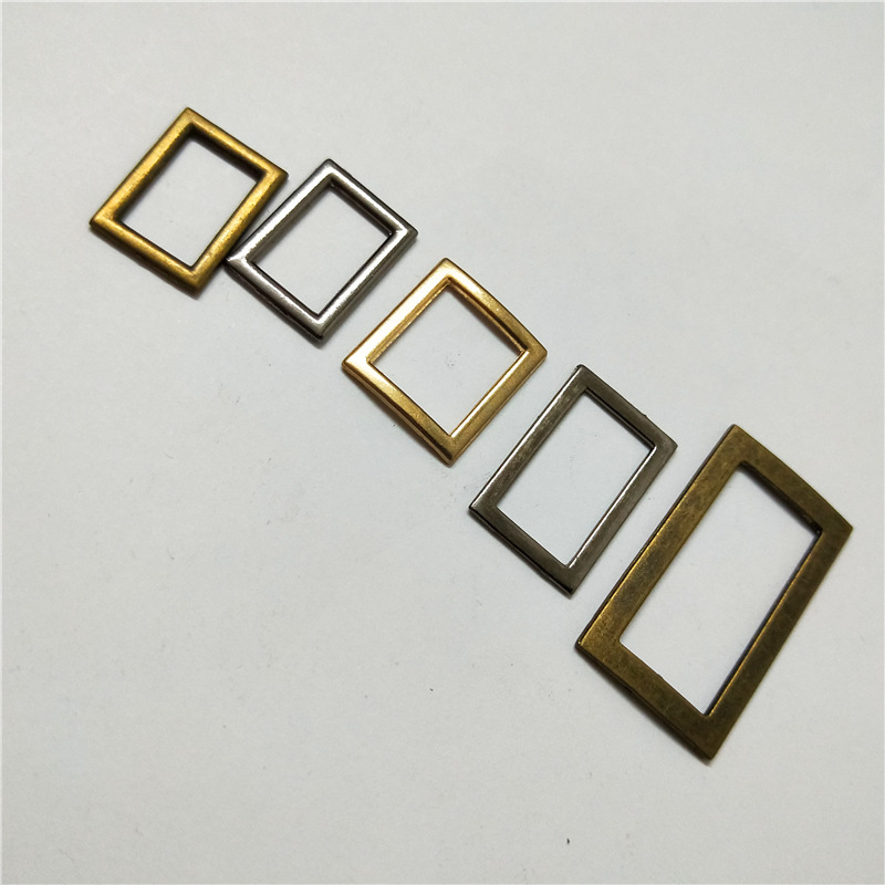 合金箱包配件 方形口字扣 金属圆形椭圆线扣 旦形扣圆D扁D环