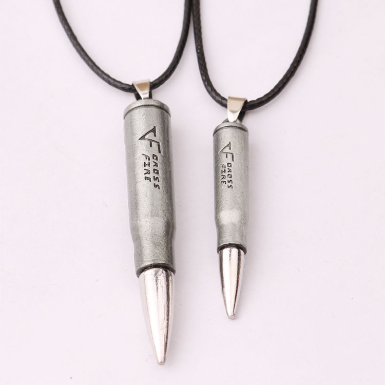 Personalised Bullet Necklace Initial Pendant For Men And Women_voghion.com