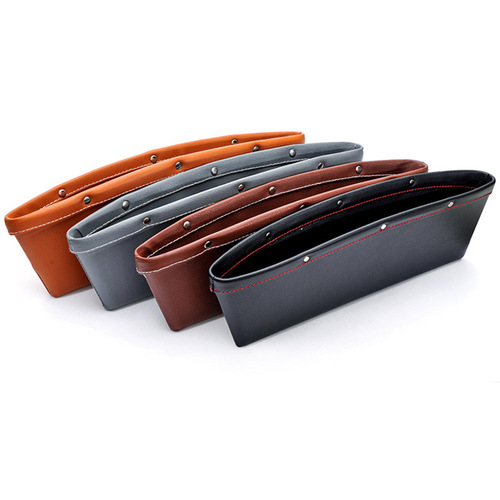 Car leather seat gap storage box Car leather trash can Car leather gap storage box bag