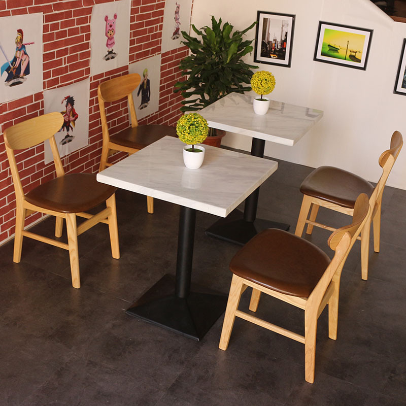 Cafe tables and chairs combination Simplicity Catering Network 2 Side table leisure time Tea shop Marble dining table and chair