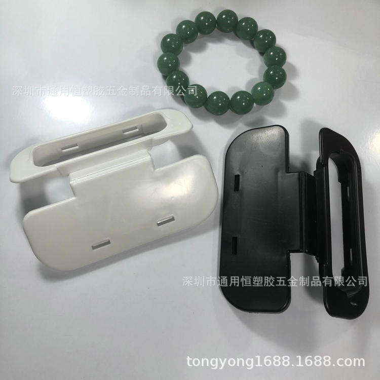 直销彩盒提手防尘纸箱扣塑胶连体纸箱手提扣塑料四方扣塑胶手提扣