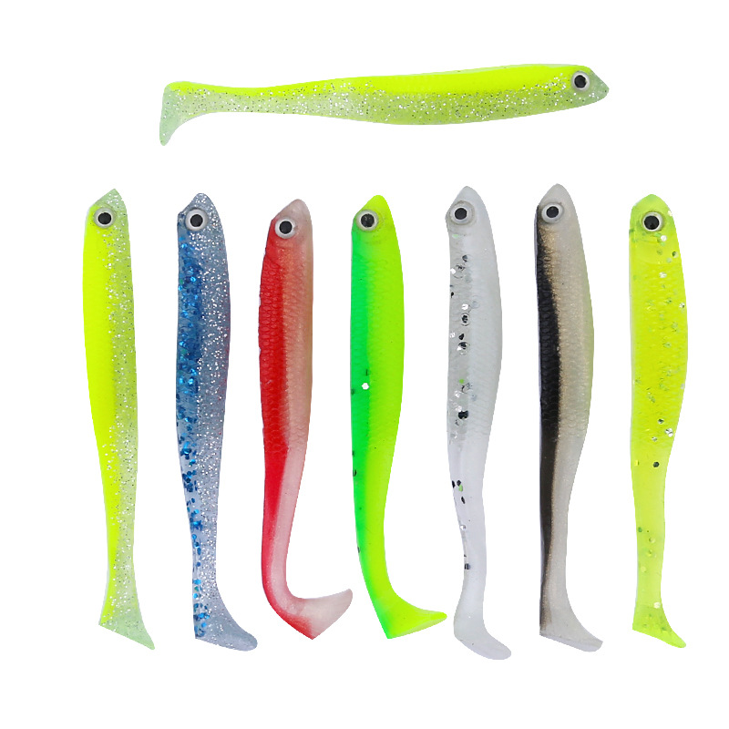 Paddle Tail Fishing Lures Soft Plastic Baits Fresh Water Bass Swimbait Tackle Gear