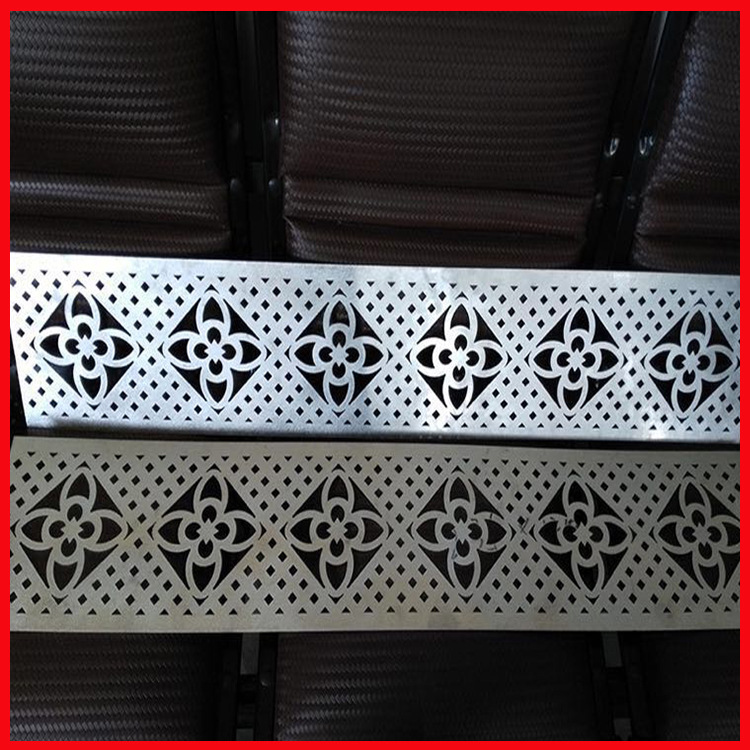 游泳池雕花铝风口白色厂家定制激光雕花铝板装饰空调铝合金风口