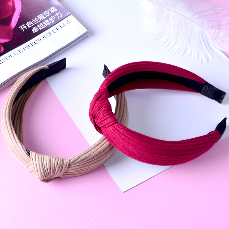 New Striped Broad-sided Fashion Headband display picture 9