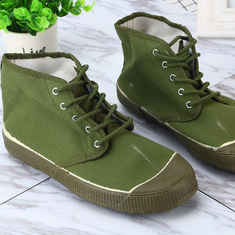 正品解放鞋高腰軍訓訓練工作勞保耐磨防滑登山橡膠軍鞋批發