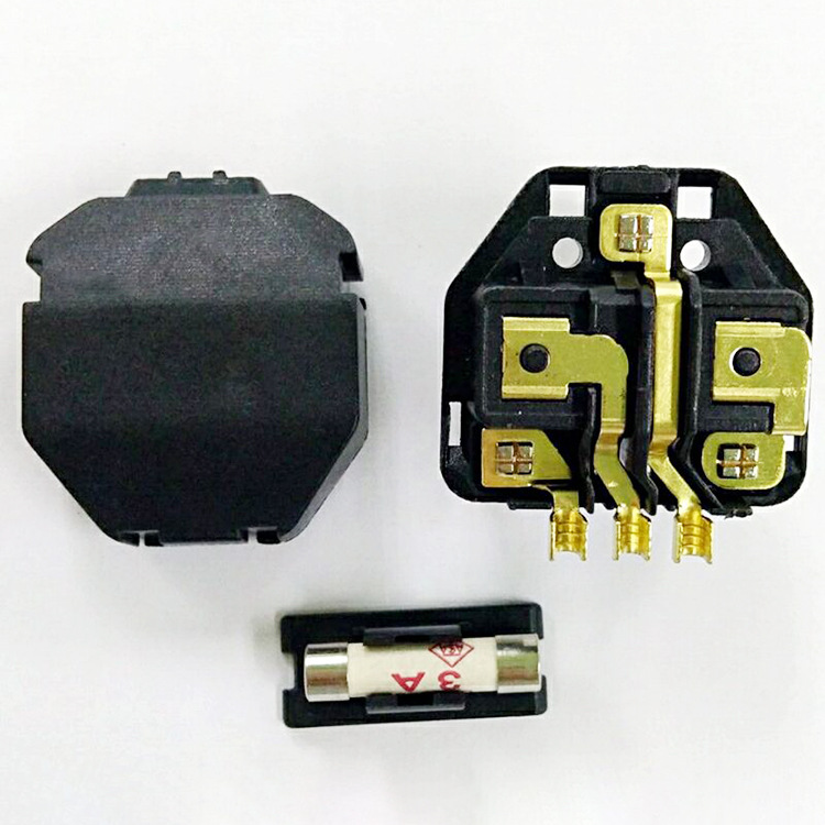 全铜英式成型内架英规注塑成型支架 两芯三芯真脚假脚内架