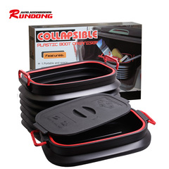 Car telescopic storage box folding telescopic bucket outdoor fishing bucket car folding storage storage box