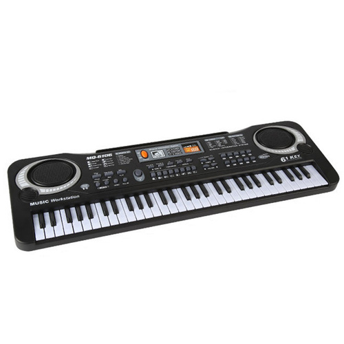 Children's electronic keyboard early education musical instrument 61-key multi-function with microphone educational toy gift piano with power supply