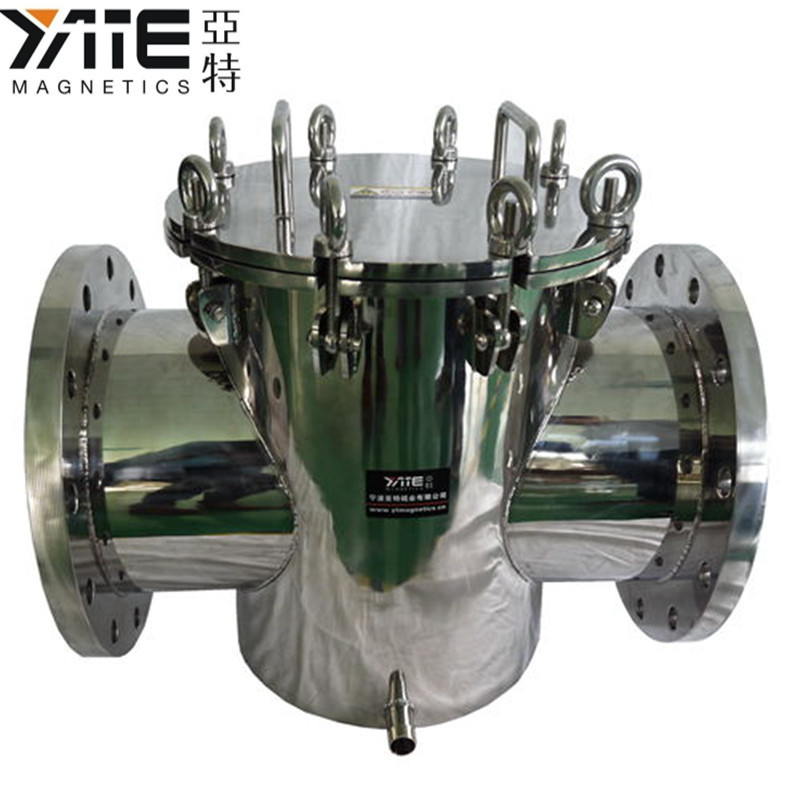 特制强磁流体管道式除铁器，浆料除铁器，快接法兰、卡箍型除铁器