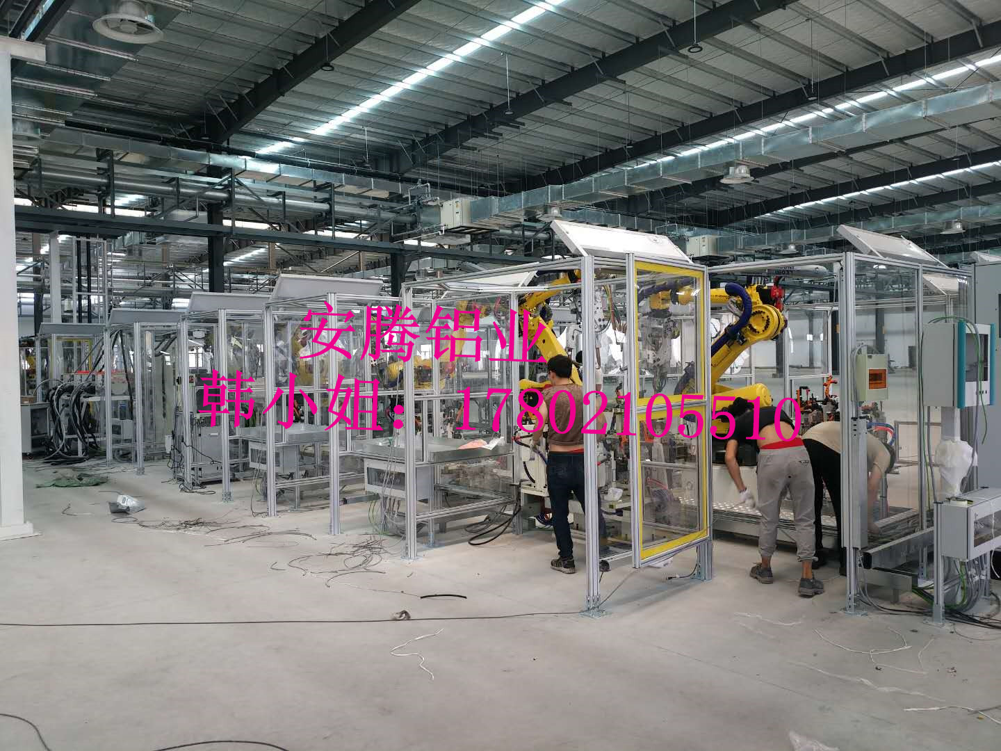 安全围栏_工厂设备 机器人防护栏 机器人安全围栏