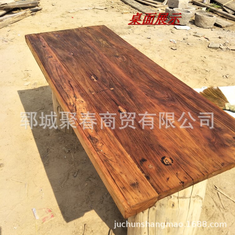 自然风化纹理老榆木  旧门板 批发 零售 可加工 定做庭院摆件