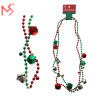 Wholesale bead chain festive accessories jewelry Christmas series bead chain and peace logo necklace