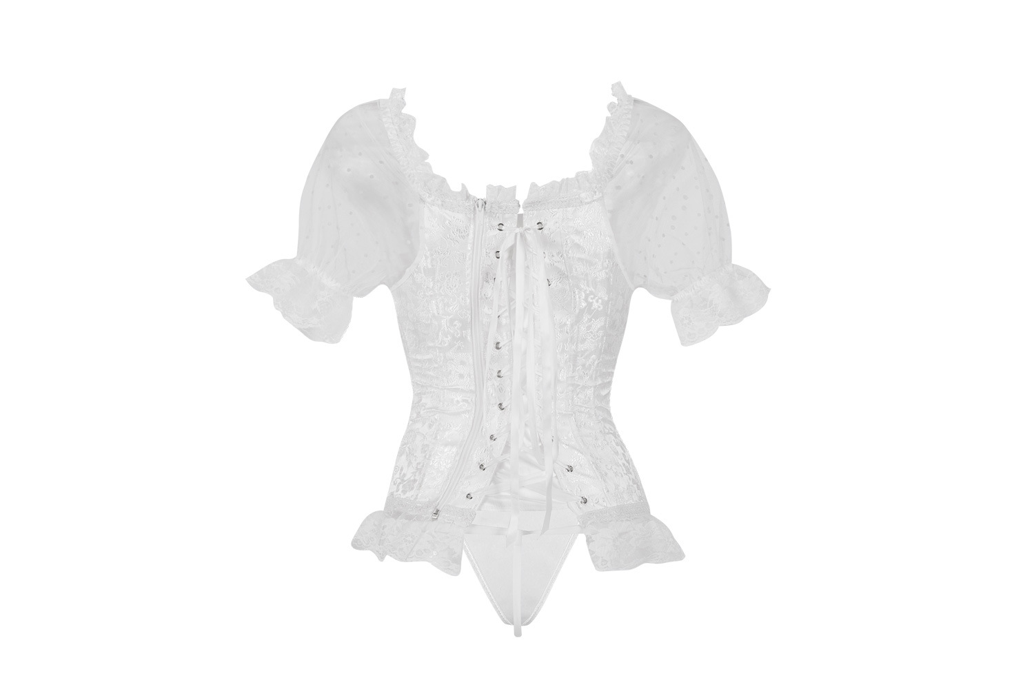 Luxury Sleeve Lace Corset Image 5