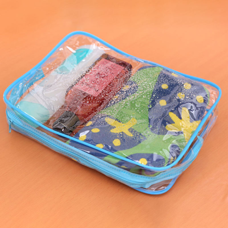 （中性）PVC旅行收纳洗漱包 码数->S;颜色->蓝色