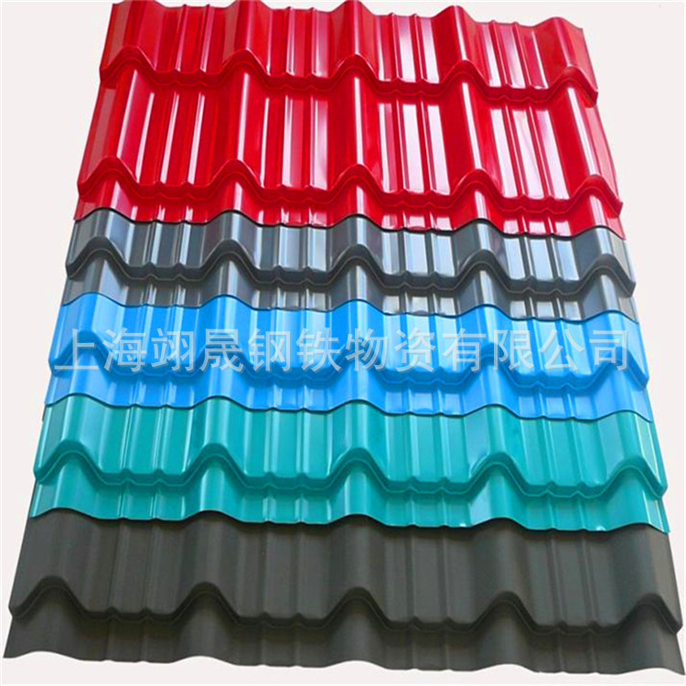 建筑用TDC51D+Z 镀锌彩钢板 海蓝/白灰彩涂卷氟碳彩钢瓦批发