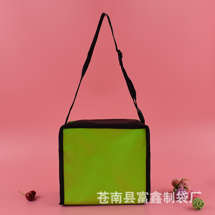 便携户外野餐食品保温袋单肩背无纺布覆膜冰包定做便当保温袋