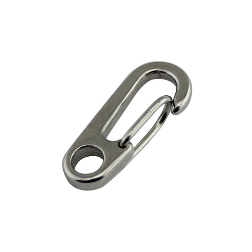 Stainless steel quick hook, egg-shaped hook, carabiner, spring hook, mini spring buckle, key chain