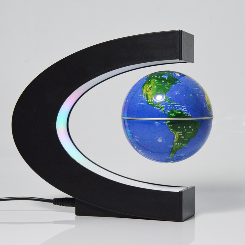 磁悬浮摆件地球仪 C型4寸地球仪一件可售代发工厂销售可制logo