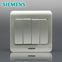 SIEMENS 远景Vista 四位双控大板开关(无荧光指示)5TA02461CC122