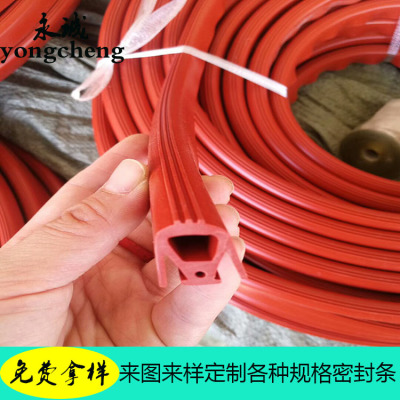 蘑菇头硅胶条耐高温T型填缝密封条真空机干燥机工业机械硅橡胶条|ms