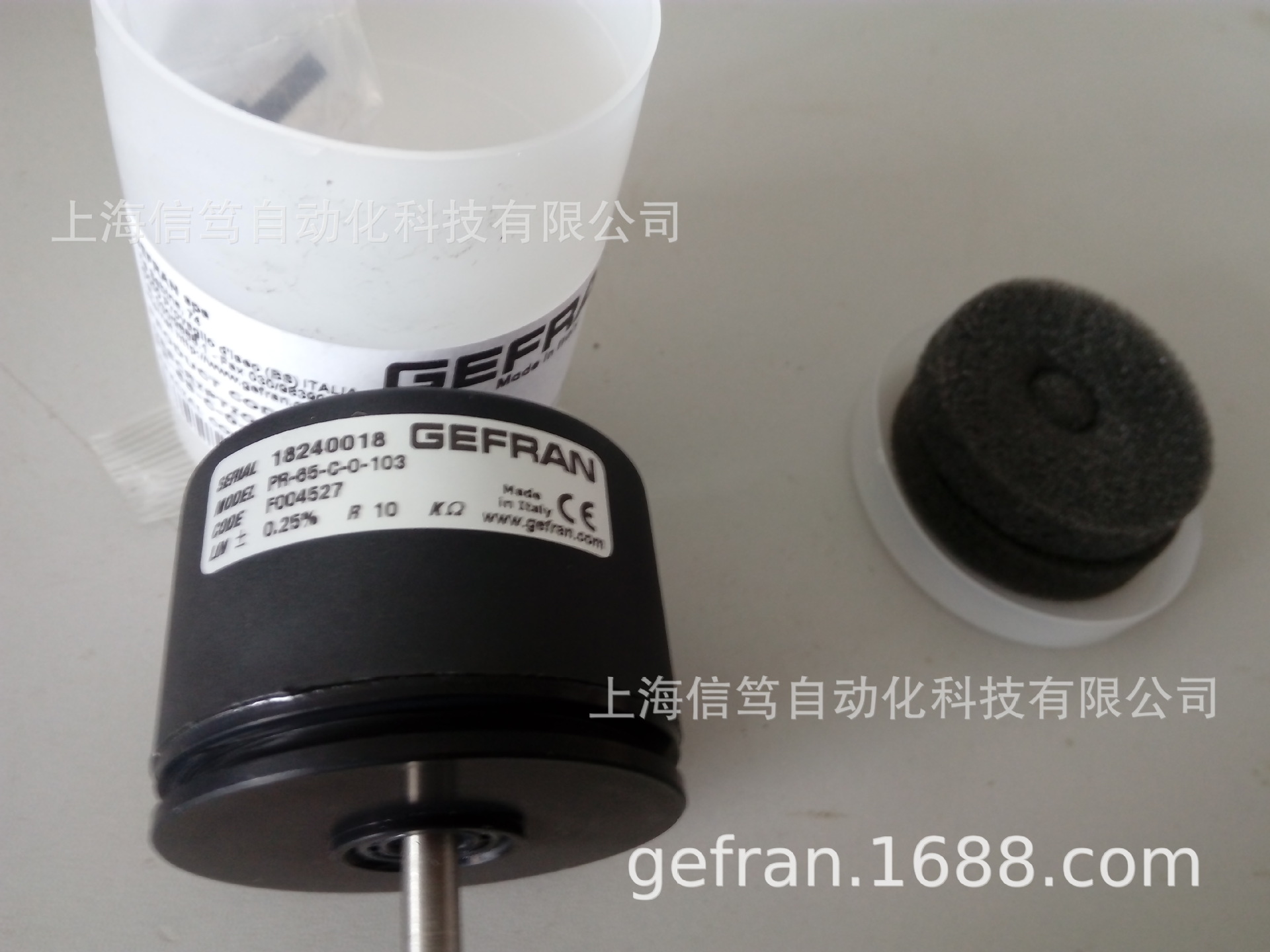 意大利GEFRAN杰佛伦角度传感器电位器PR-65-C-0-103