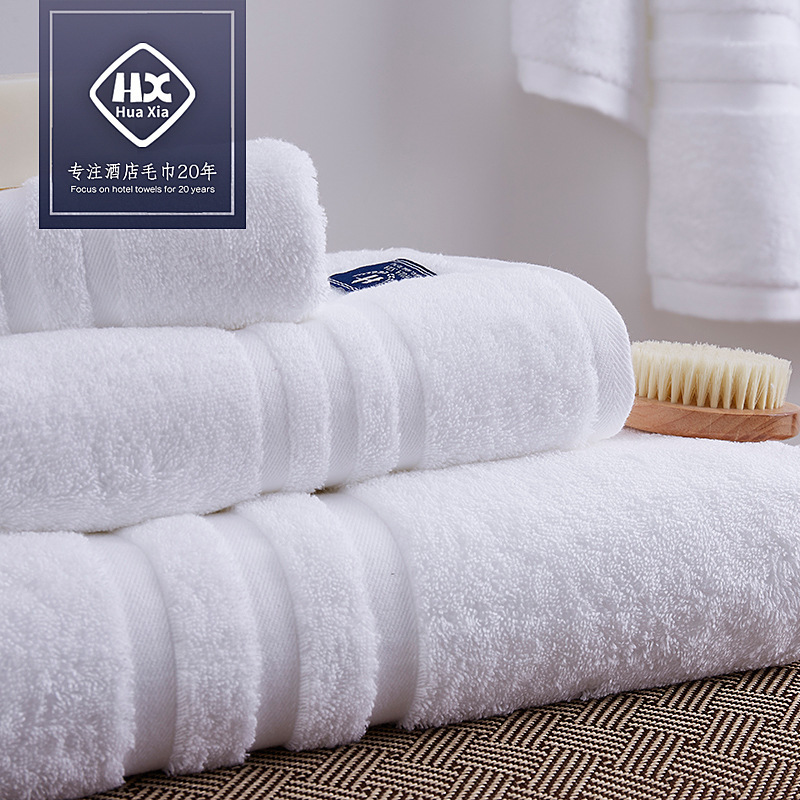 Manufacturer Wholesale Hotel Towel Three-Piece Set 16S Spiral Satin Gift Towel Set One-Piece Dropshipping Gift Box