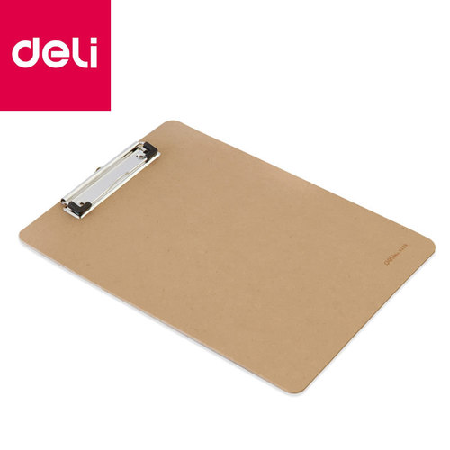 Deli 9226 board clip a4 wooden student writing pad document storage board clip folder writing board