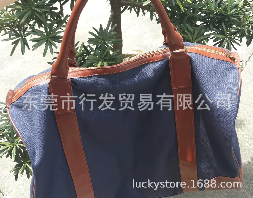 厂家定制新款出门的手提旅行包可加单肩带可加印logo