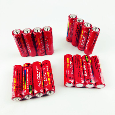 7号AAA电池批发凌力五号5号AA电池夜市摆地摊玩具专用碳性干电池|ru