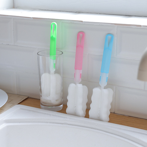 T colorful thickened and lengthened detachable cup brush, plastic strong long-handled bottle brush, decontamination brush and cup brush