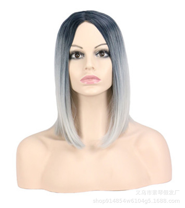 Europe And America Dyed Wig Female Bobo Head Wholesale display picture 3