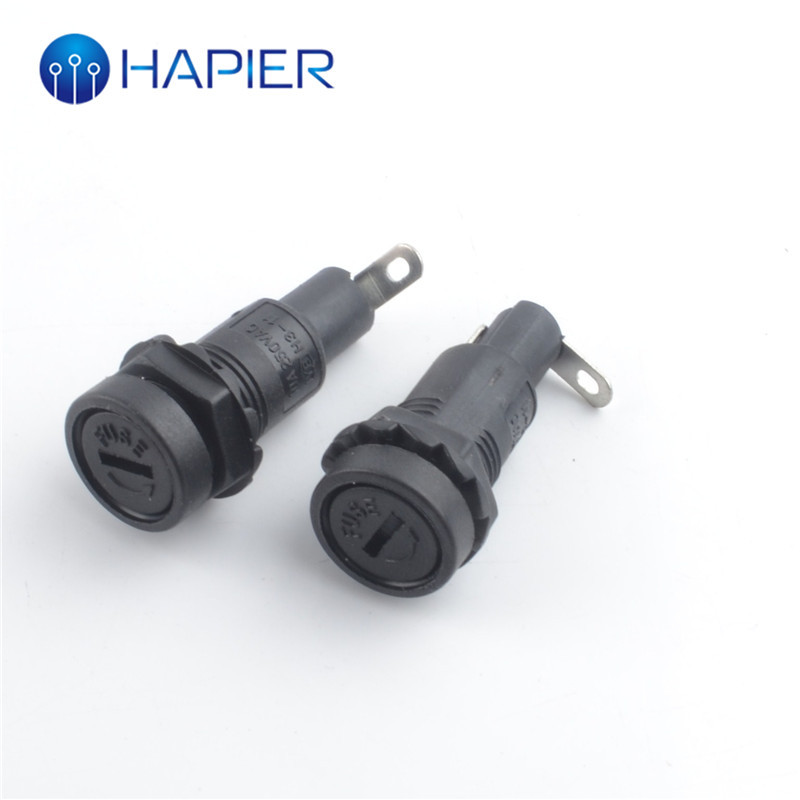 保险座 保险丝座保险丝盒保险管座5X20保险底座5*20一字型
