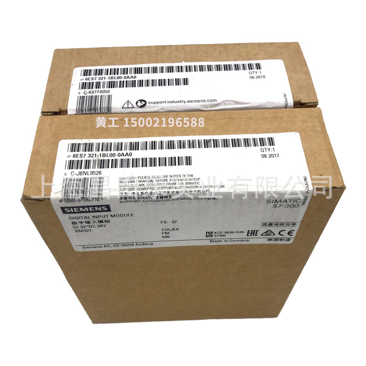 6ES7321-1BL00-0AA0 模块32点24VDC/DI模块321输入模块 s7-300