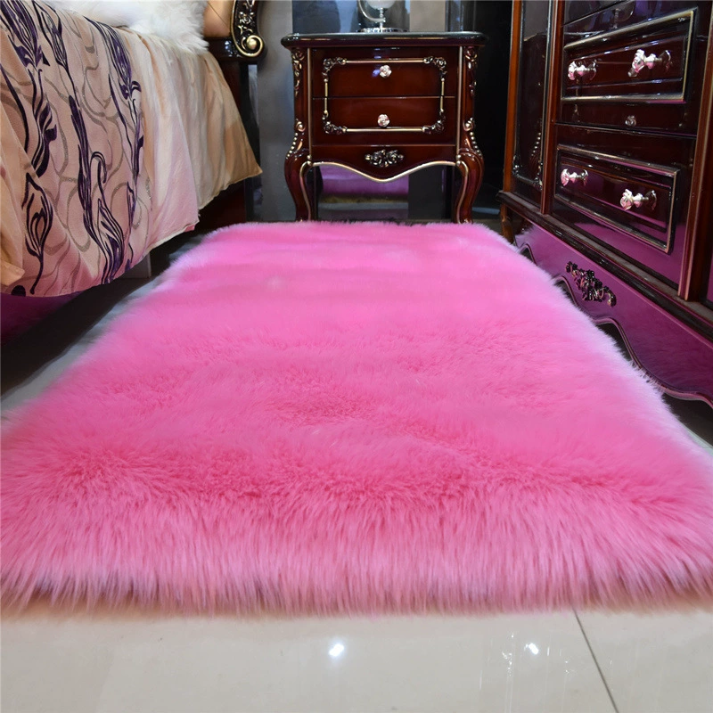 Утолщенный плюшевый ковер Коврик для дивана Спальня Гостиная Подушка из овчины Коврик для эркерного окна Прикроватный коврик Круглое прикроватное одеяло